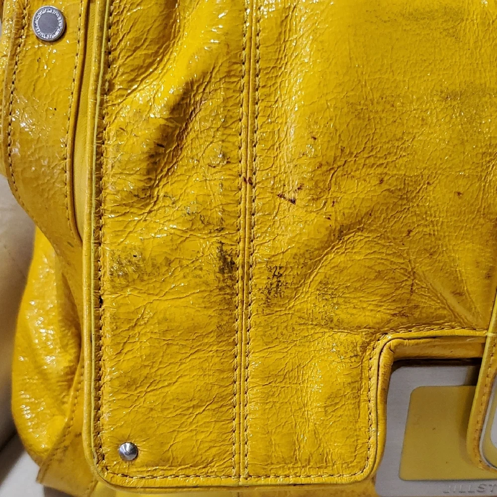 Flawed Jill Stuart Vibrant Yellow Shoulder Bag - Picture 11 of 16
